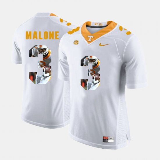 #3 Josh Malone Pictorial Fashion UT Men\'s White Jersey 982236-483