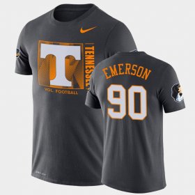 #90 Greg Emerson Team Issue Tennessee Performance Men's Black T-Shirt 232145-387