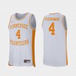 #4 Jacob Fleschman Retro Performance Tennessee Volunteers College Basketball Men White Jersey 240485-909