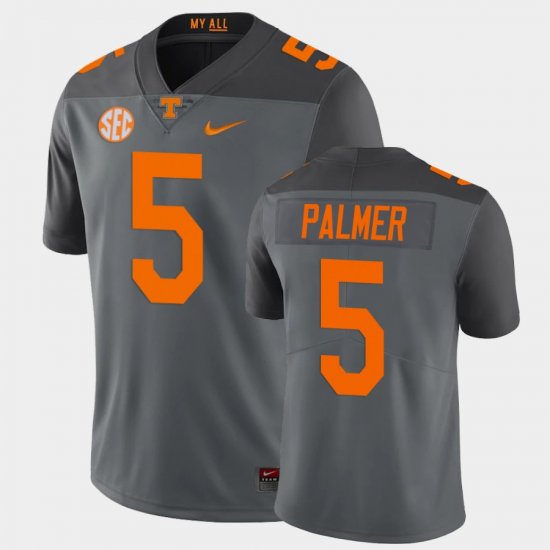 #5 Josh Palmer Limited Tennessee Volunteers Football Mens Gray Jersey 678147-420