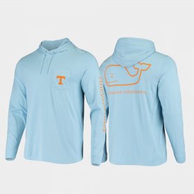 Whale Tennessee Hooded Long Sleeve Men Light Blue T-Shirt 475526-669