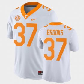 #37 Paxton Brooks Game Vols College Football Mens White Jersey 705880-761