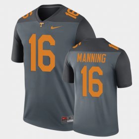 #16 Peyton Manning Legend UT Performance Men's Gray Jersey 782735-404