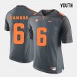 #6 Alvin Kamara College Football Tennessee Vols Youth Grey Jersey 336169-855