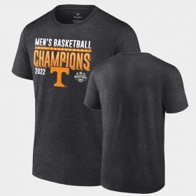 College Basketball Tennessee Vols 2022 SEC Conference Tournament Champions Locker Room Men Black T-Shirt 602078-691