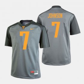 #7 Brandon Johnson College Football Tennessee Men's Gray Jersey 637363-229