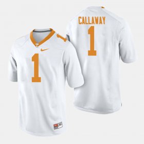 #1 Marquez Callaway College Football Tennessee Vols Men's White Jersey 184339-532