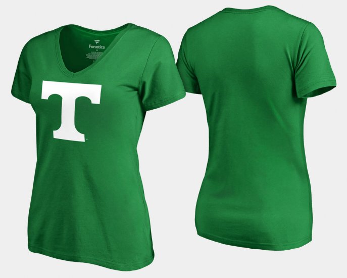 St. Patrick\'s Day Vols White Logo Womens Kelly Green T-Shirt 629902-393